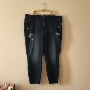 Old Navy Dark Blue Cropped Jeans